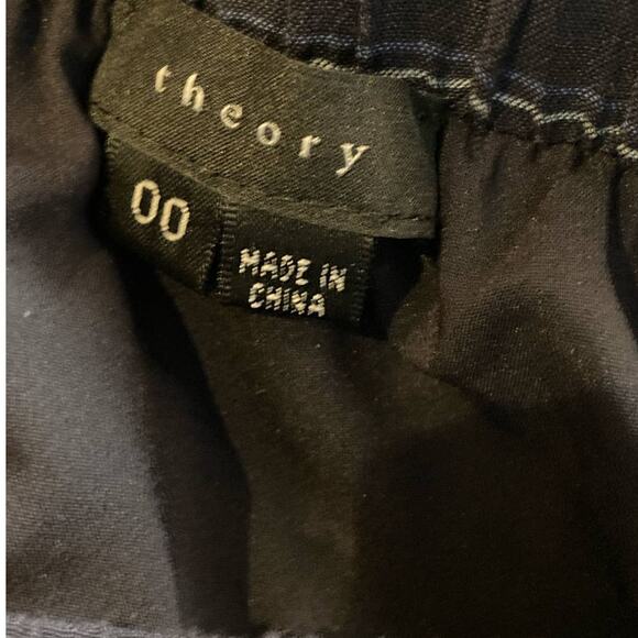 Theory Dress Womens 00‎ Blue Bramnen Stripe Slit Side Strapless Maxi Cotton - Picture 3 of 8